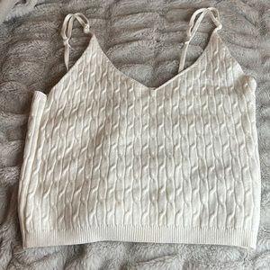 White crop top textured feeling to it wore it once